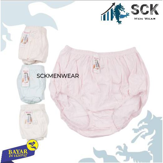 [ISI 3] CD Wanita GOLDEN NICK 1133 Pinggang Karet ukuran M-XXL Bahan Katun / Celana Dalam Wanita - sckmenwear GROSIR