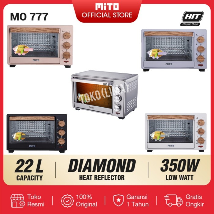 Terlaris Oven Listrik Mito Hit Mo 777 Kapasitas 22 Liter Oven Mito 777 Hit