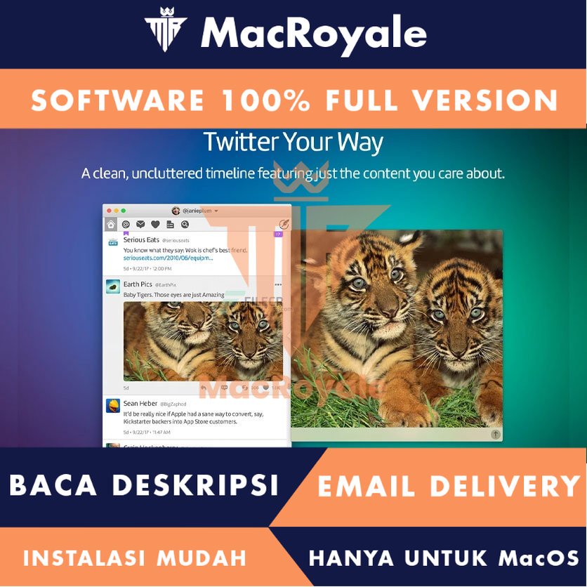 [MacOS] Twitterrific Full Version Lifetime Full Garansi