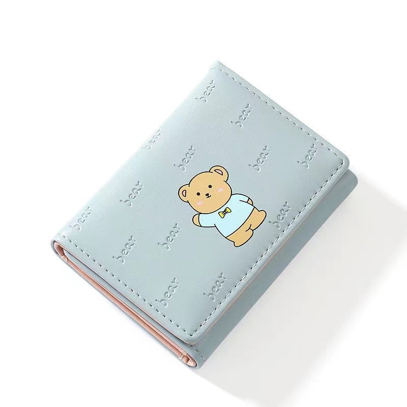 ♥DPS829♥ Dompet Cetak Wanita Cantik Dompet Mini Lipat Tiga Kali Lipat Portabel  Dompet Wanita Impor Murah Ldeal Untuk Dibawa Sehari-Hari Dan Pemberian Hadiah D247