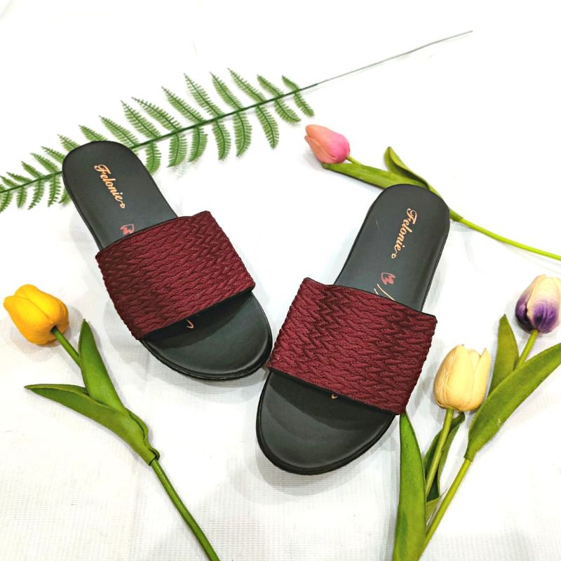 SANDAL WANITA TURKI MURAH TERBARU FELONIE DHT 03 TRENDY KEREN KEKINIAN TINGGI 5 CM