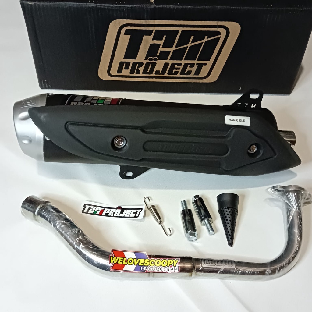 KNALPOT TZM PROJECT RACING VARIO 125 VARIO 150 LED OLD / KNALPOT TZM VARIO 125/150 LED OLD / KNALPOT