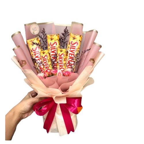 

❤️ H-Day ❤️ Buket Silverqueen Ulang Tahun Ibu Cewek Adik Wisuda Coklat Valentine