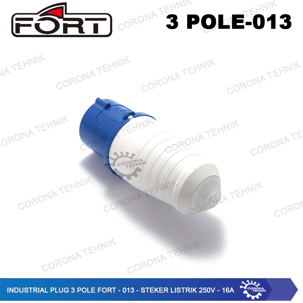 FORT - 013 - Steker Listrik 250V - 16A Industrial Plug 3 Pole