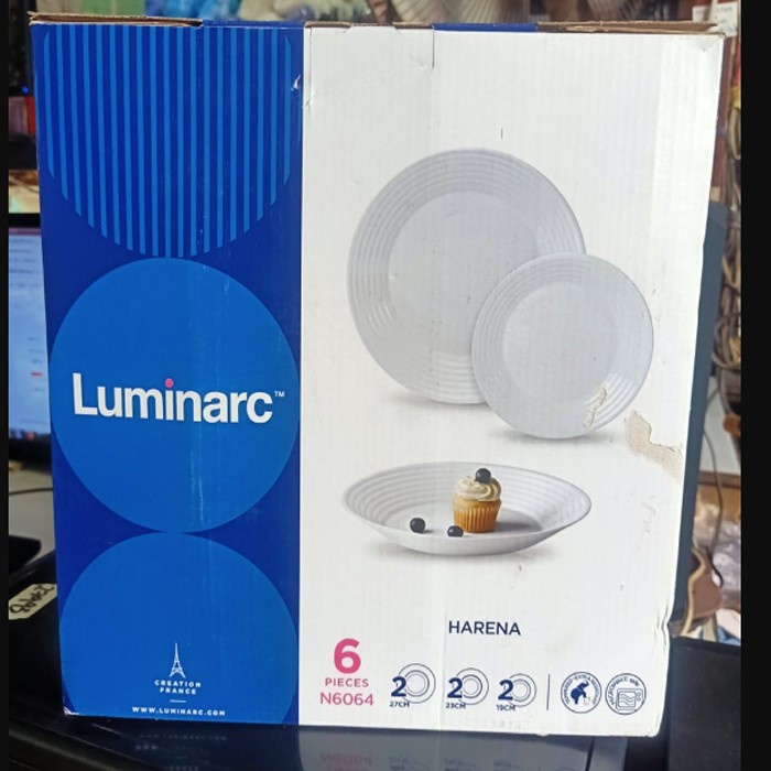 Piring Gift Set Piring Makan Harena 6 Pcs Luminarc/Piring Set Luminarc/Piring