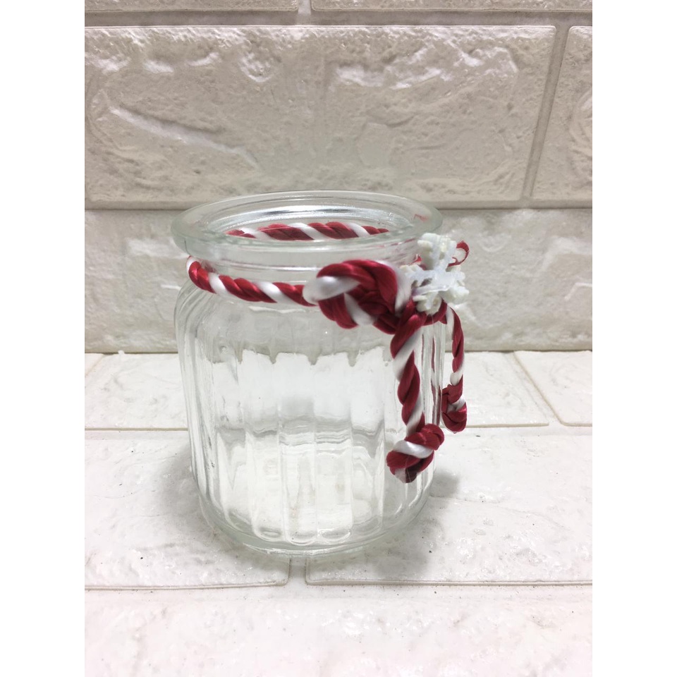 Jar Kaca /Botol Kaca Serbaguna/ Christmas Glass Jar