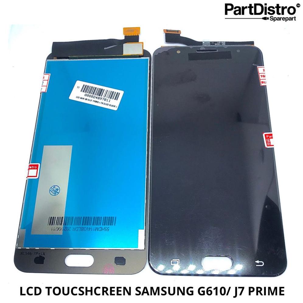 F26 LCD TOUCHSCREEN SAMSUNG G610 J7 PRIME OLED BLACK / WHITE ORI OEM PRODUCT TERLARIS ょ