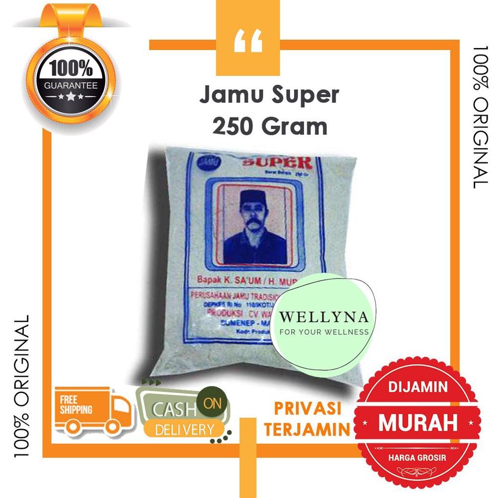 

⚡COD⚡ (TIDAK COD) Jamu Herbal Madura Super- Saum H Murais Besar (250gr)