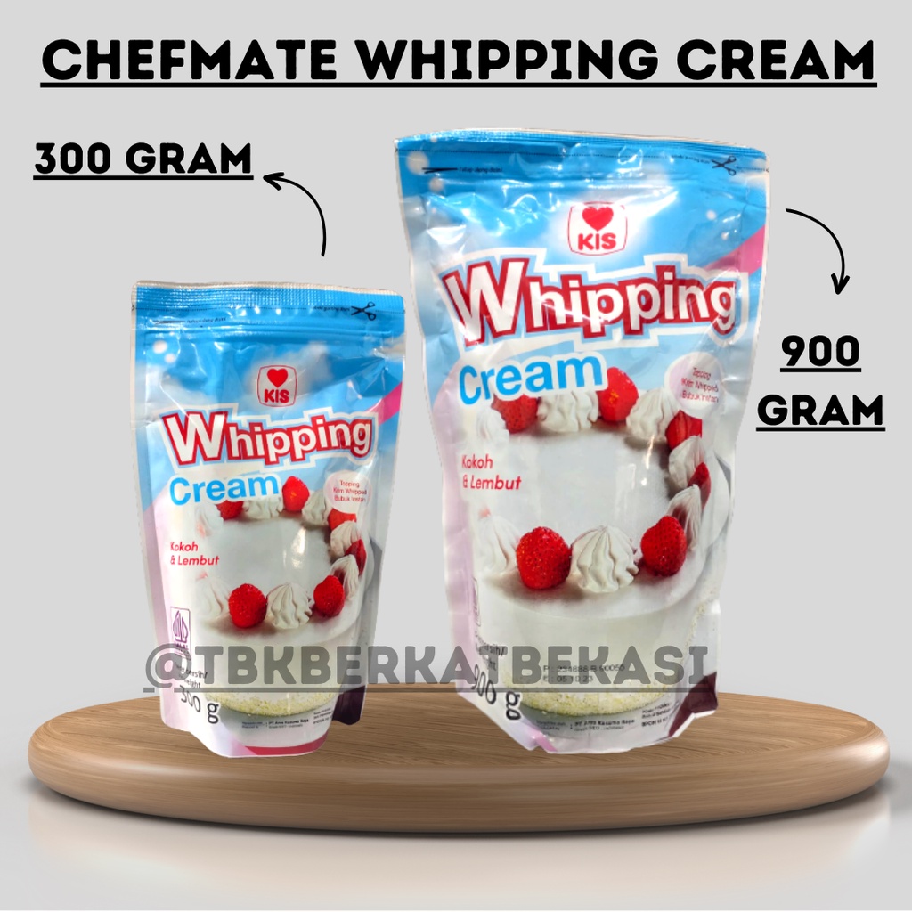 

KIS WHIPPING CREAM KEMASAN / WHIPPING CREAM BUBUK - 900 GRAM