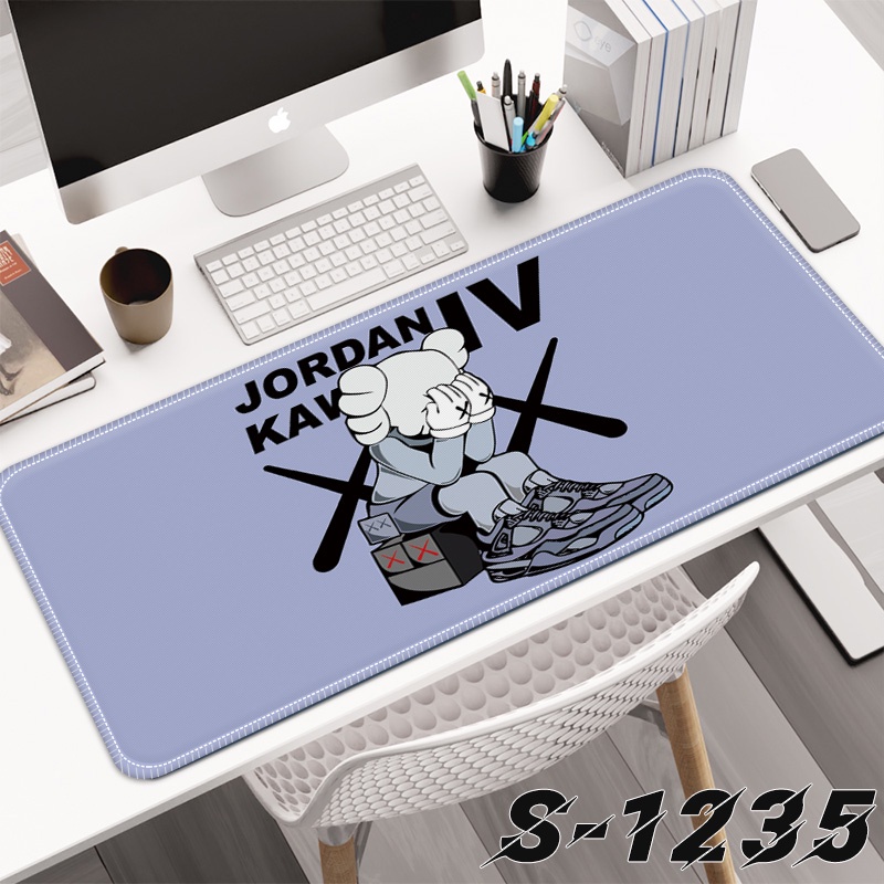 Kartun Oversized Mouse Pad Anak Laki-Laki Anime Alas Meja Menebal Seaming Keyboard Komputer Mouse Pad