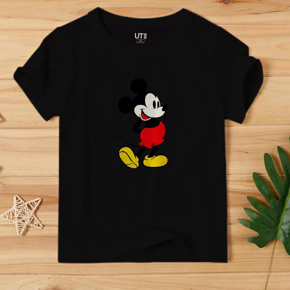✱ UNIQLO MICKEY MOUSE PREMIUM Kaos T-Shirt anak Cowok Cewek ➸