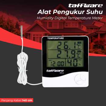 [KMZ]  Alat Pengukur Suhu Humidity Digital Temperature Meter Clock - HTC-2