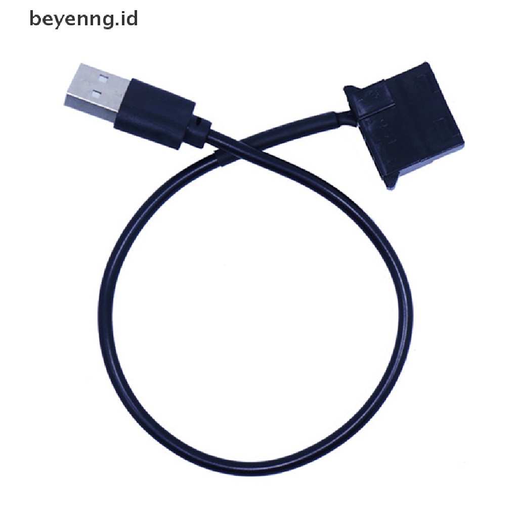 Beyen Kipas Angin Pendingin Komputer PC USB to Molex 4pin 1kaki Konektor Kabel Adapter Cord ID