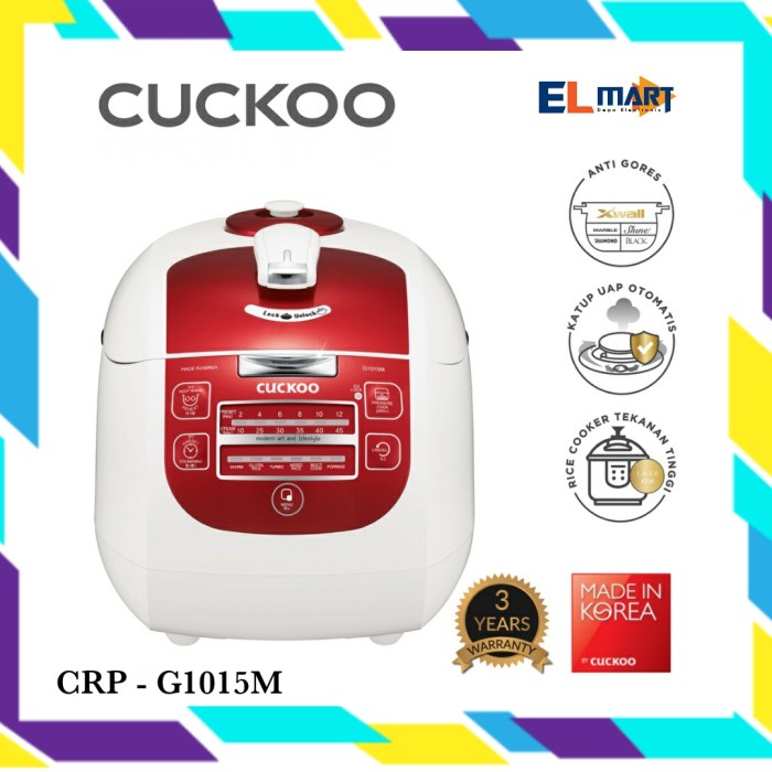 Cuckoo Pressure Rice Cooker CRP G1015M G 1015 M All In One 1,8 Liter