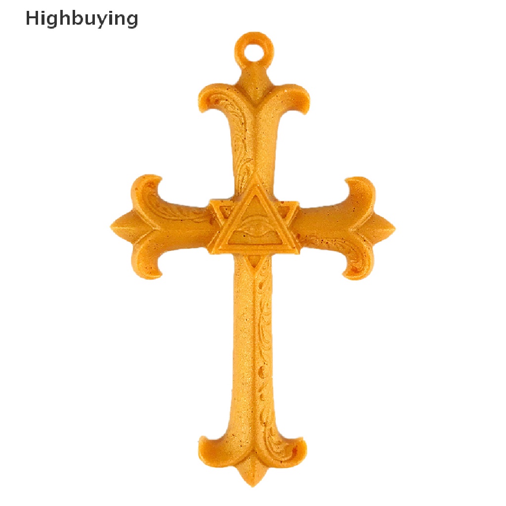 Hbid Cross Resin Mold Silicone Mold Epoxy Resin Cross Mold Untuk Casg DIY Gantungan Kunci Kalung Liontin Membuat Perhiasan Glory