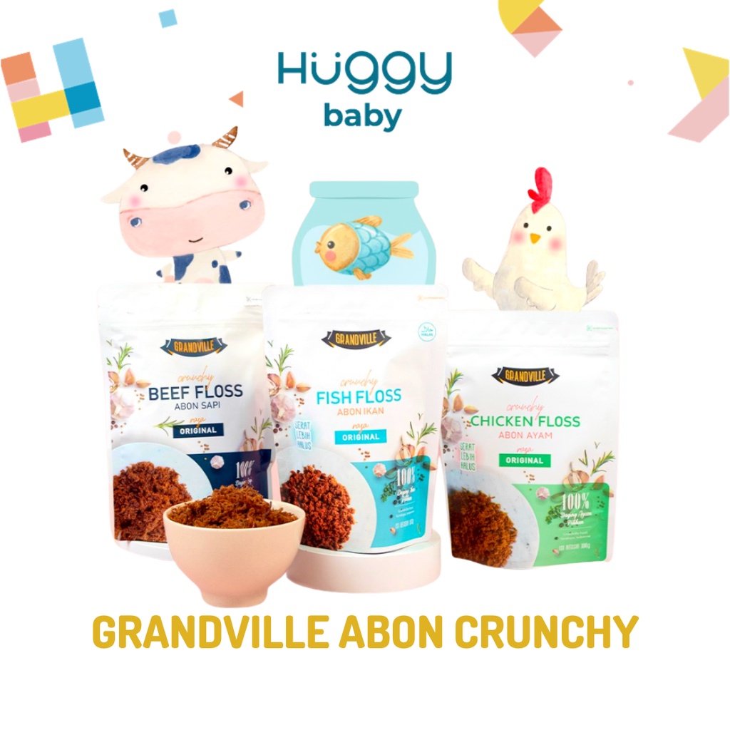 GRANDVILLE ABON Sapi Ikan Ayam Crunchy Anak HALAL