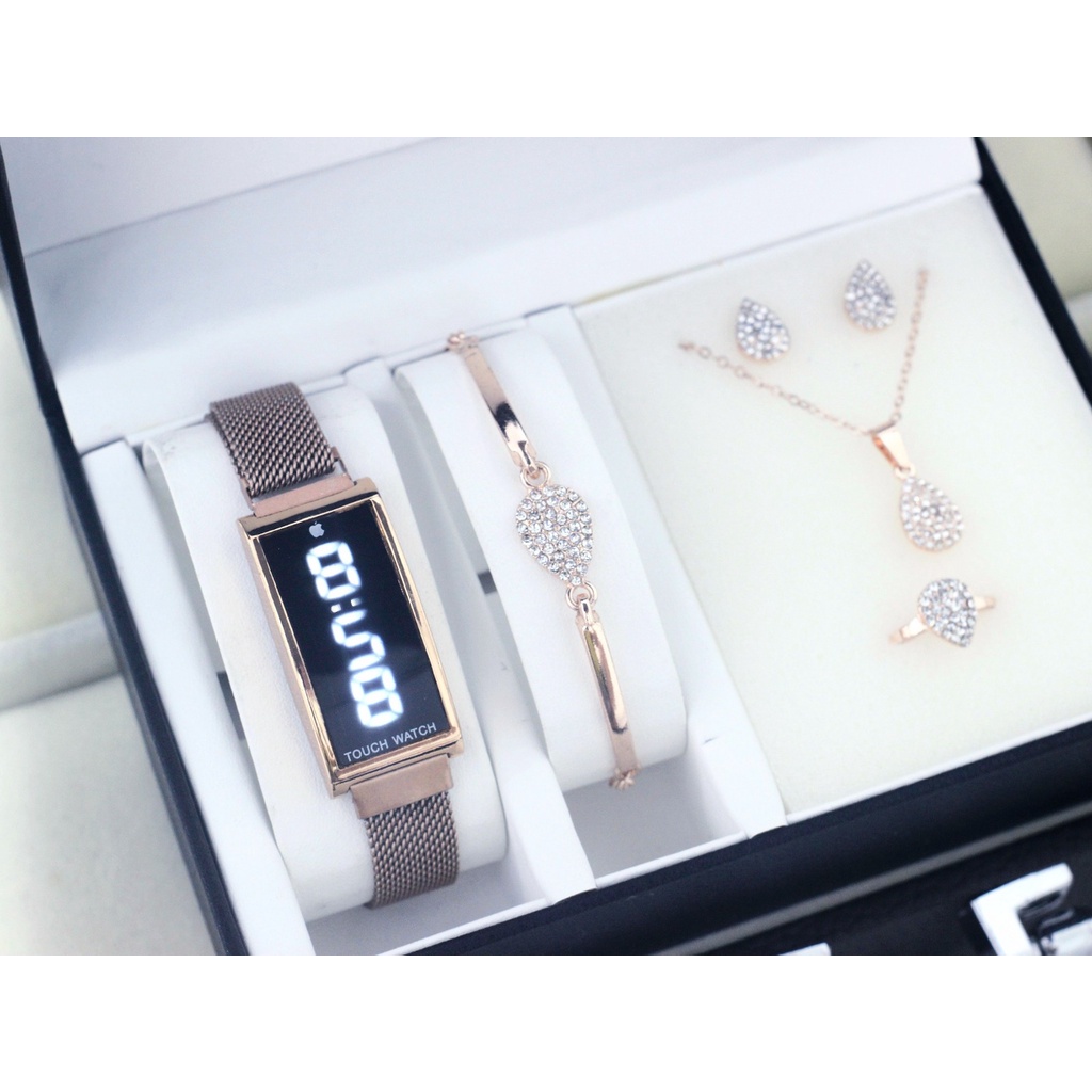 Free ACC SET JAM WANITA TOUCH WATCH Kota PAKET 1 SET ACC