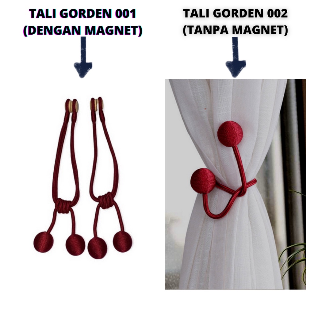 ONLYONE12 Tali Pengikat Gorden Magnet Ikat Tirai Gorden Magnet Magnetic Curtain Ball / Tali Gorden Aesthetic