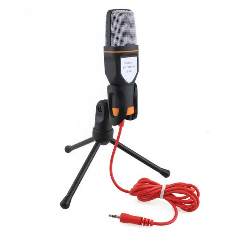 TaffSTUDIO Mikrofon Kondenser Studio dengan Stand Suara Jernih Microphone