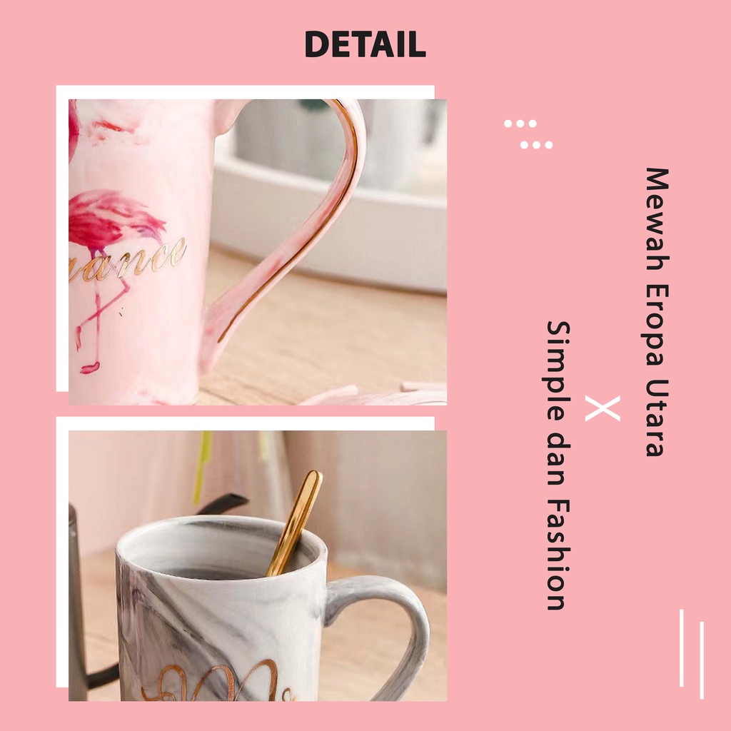 Couple Mug Set 201-350ML /Marble glass couple / Canada Marble Mug Gift Box / Gelas Marble Tutup / Hampers Glass Marble / Gift box gelas Marbel / Mira Marble Glass set / Couple Marble Glass set / kado pernikahan