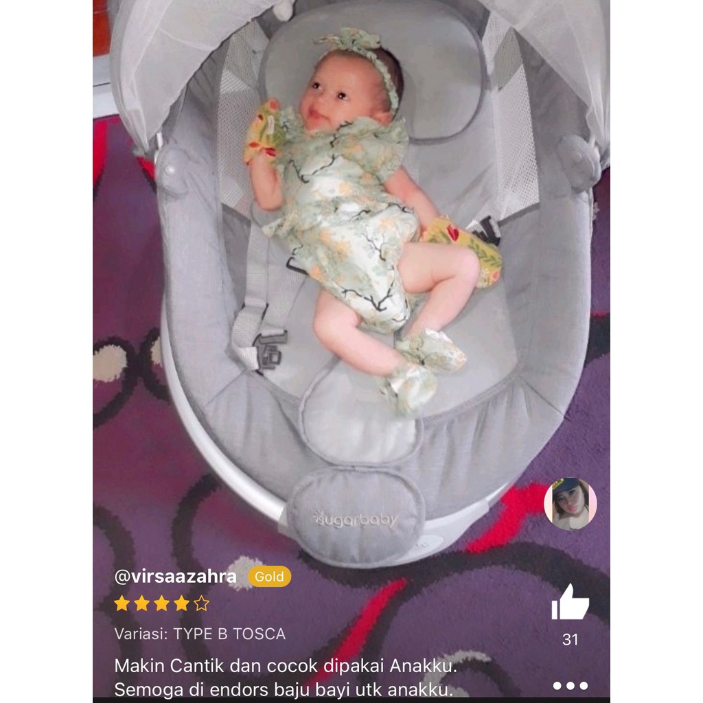 SAKURA B / TALITHA / ROSELLA / FREYA / CHEERFUL Jumper Bayi Perempuan Baju Sepatu Bandana Pakaian Anak Cewek Lucu babeebabyshop Terlaris Murah