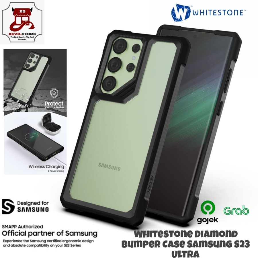 Whitestone Diamond Bumper Case for Samsung S23 Ultra Official Samsung