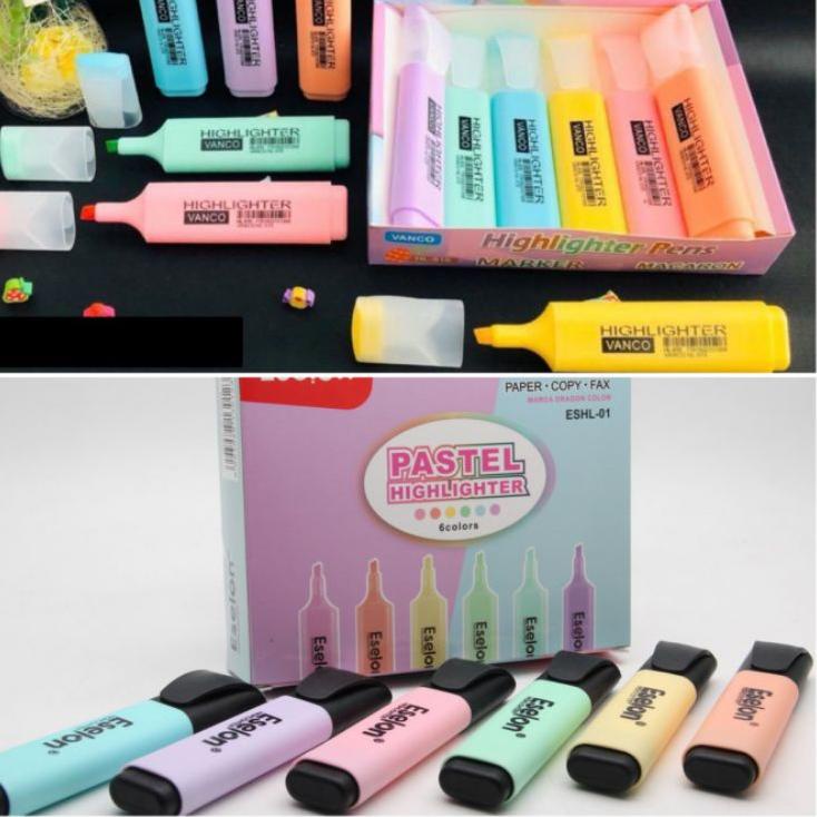 

Update Menarik 12 PCS/ 1 LUSIN Stabilo / Stabilo pastel / Highlighter / Stabilo Vanco HL-515/ Eselon ESHL-01