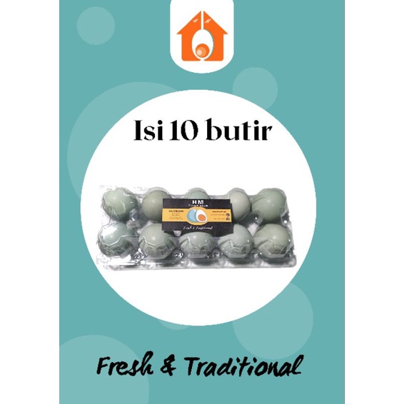 

TELUR ASIN | ISI 10 BUTIR telur asin matang