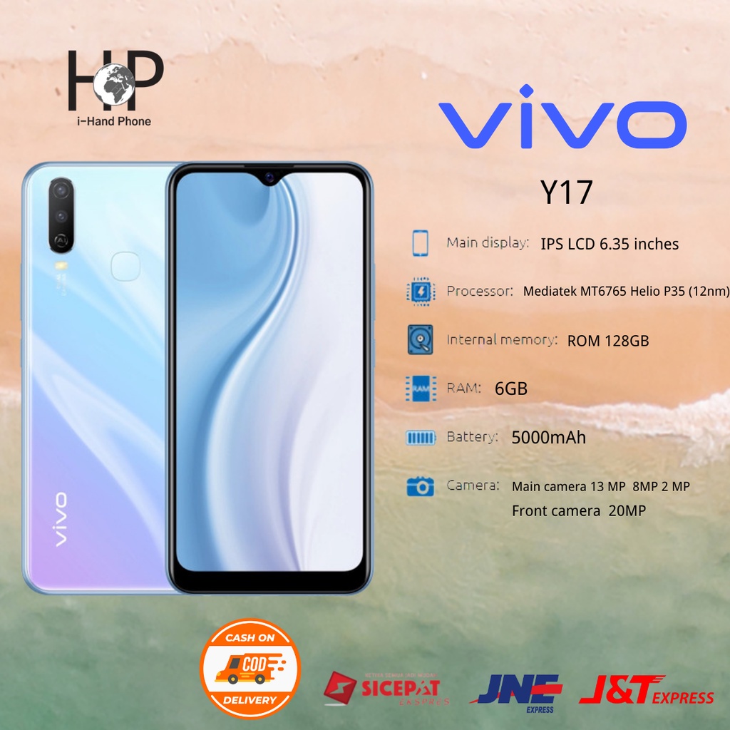 VIVO Y17 HP MURAH smartphone 8GB+256GB/6GB+128G/5000 mAh 6.35inch Handphone-2