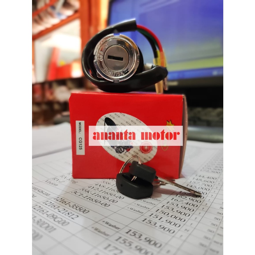 KUNCI KONTAK CG 110 CG 125 STD ORIGINAL KABEL 4 NEPON JAPAN