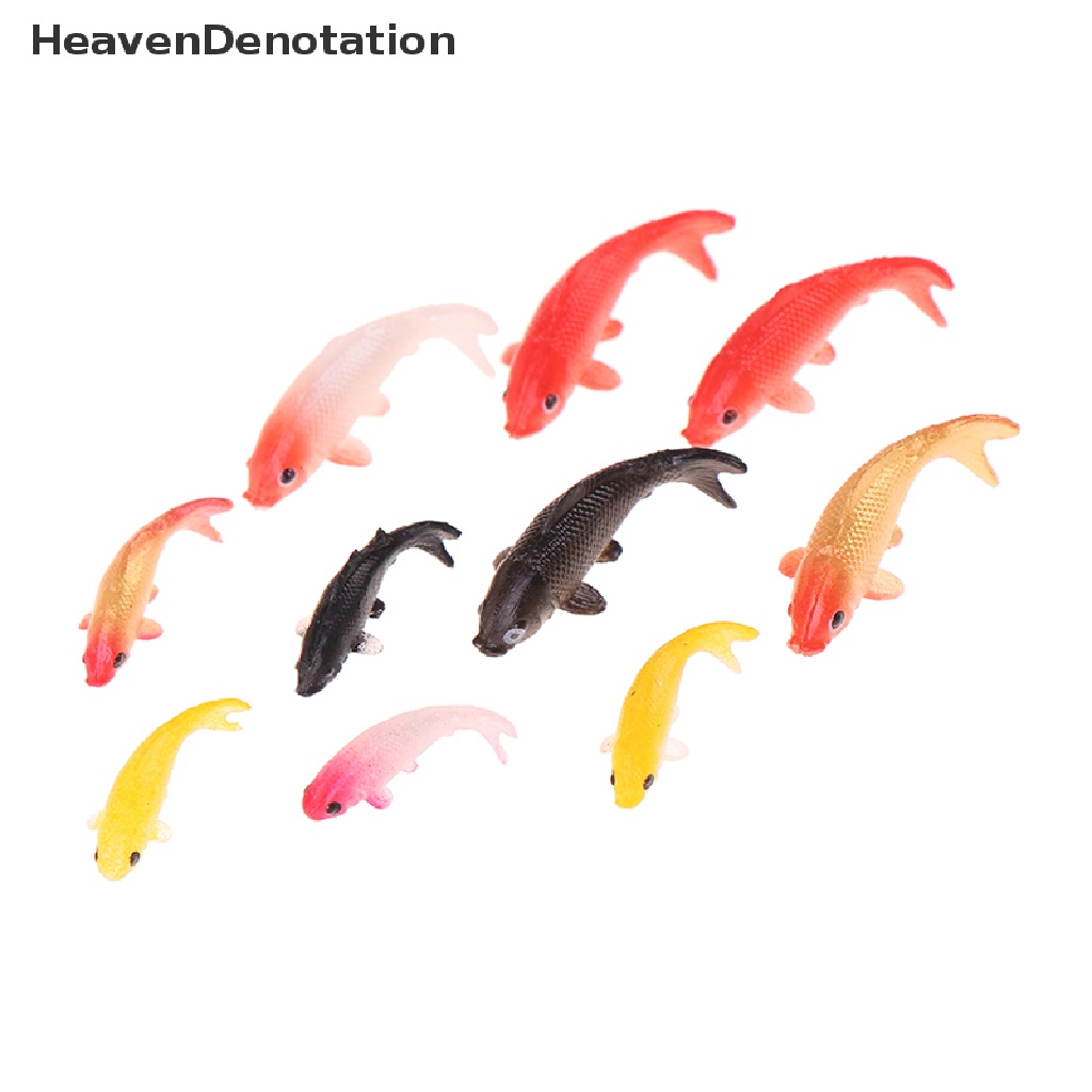 [HeavenDenotation] 5pcs Rumah Boneka Miniatur Ikan Ikan Ikan Gurame Rumah Ornamen Mainan Untuk Rumah Boneka HDV