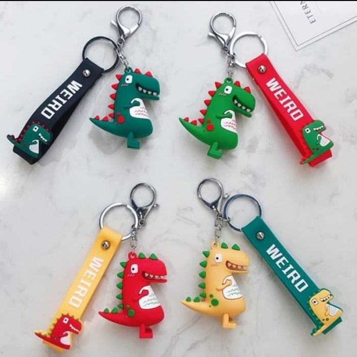 ⭐️𝐈𝐇𝐒 𝟗𝟗𝟕 𝐋𝐚𝐦𝐩𝐮𝐧𝐠⭐️Gantungan Kunci Karakter Dinosaurus Lucu Keychain Dinosaurus Weiro Import