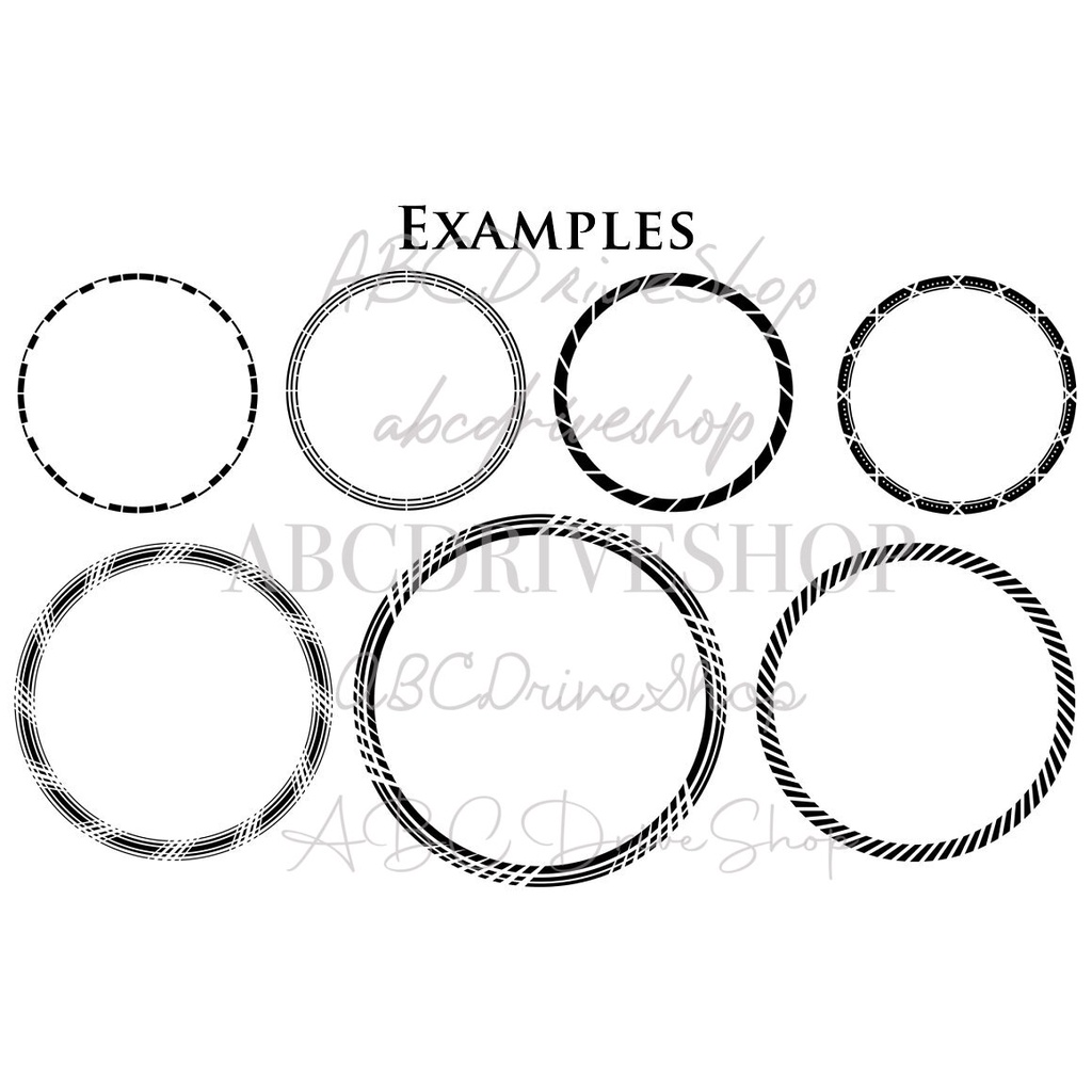 Procreate Brush - 198 Simple Futuristic Circle Brushes
