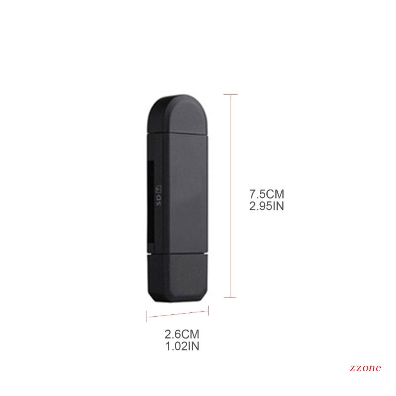 Zzz OTG Micro USB Card Reader USB C Adaptor Pembaca Kartu Transmisi Data 5Gbps