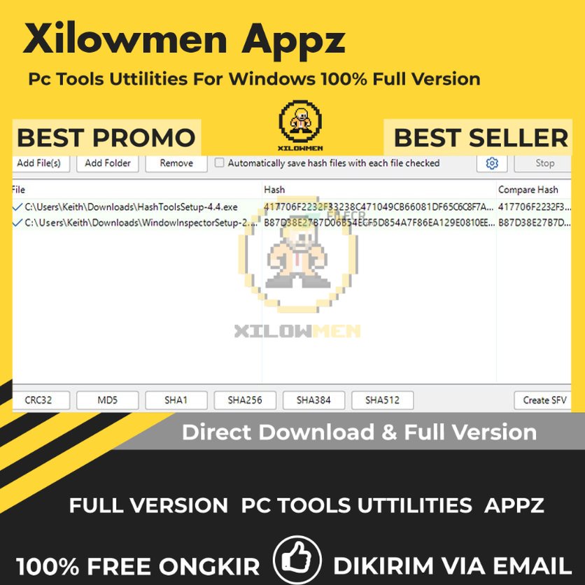 [Full Version] HashTools Pro PC Tools Software Utilities Lifetime Win OS