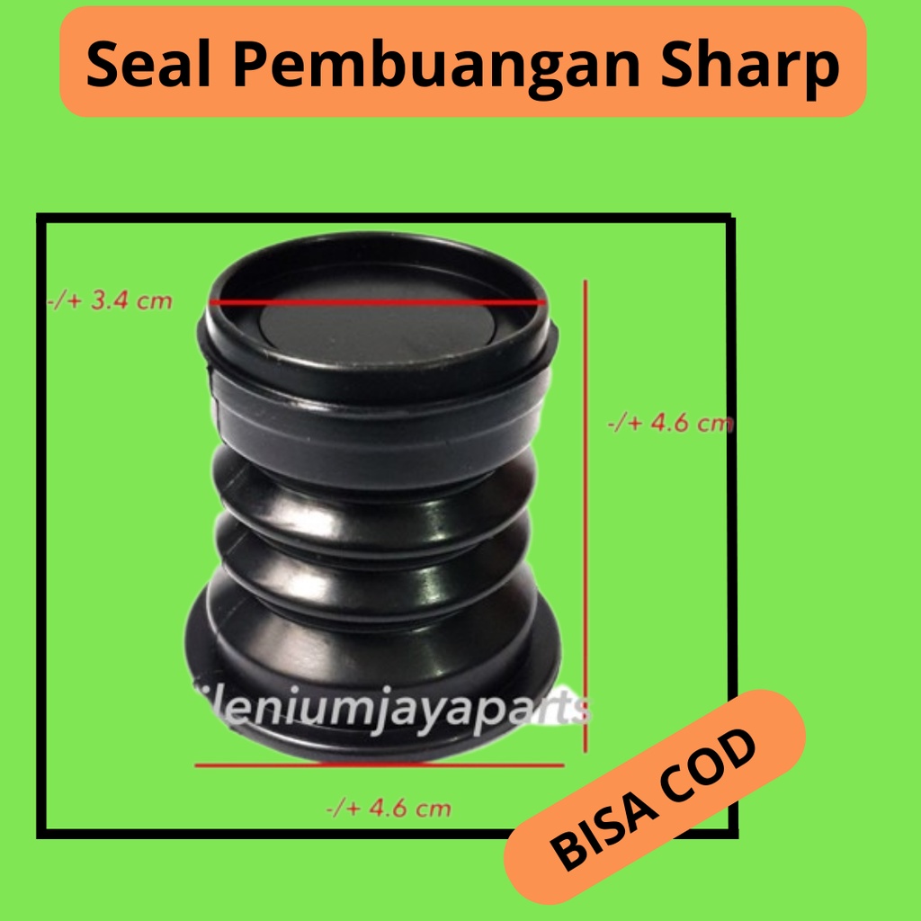 Karet Seal Pembuangan Air Mesin Cuci Sharp 2 Tabung / Sil Buangan Mesin Cuci Import / Seal Karet Sil