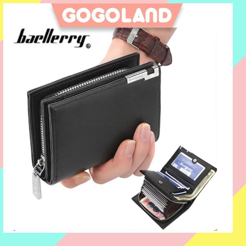 STOK TERBATAS ⭐Gogoland⭐ D025 Dompet Lipat Baellery Wanita Pria Kulit Panjang Fashion Murah Kartu Im