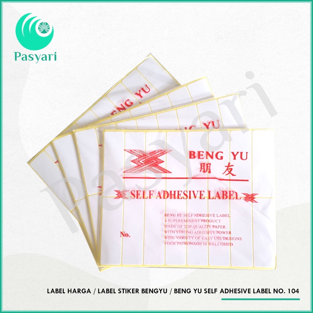 

Label Harga / Label Stiker Bengyu / Beng Yu Self Adhesive Label