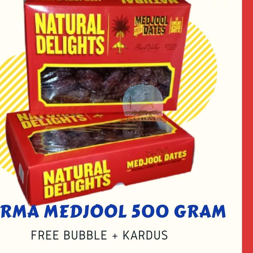 

♂ Kurma Medjool California 500 Gram Jumbo / Natural Delights / Kurma Jumbo ✯