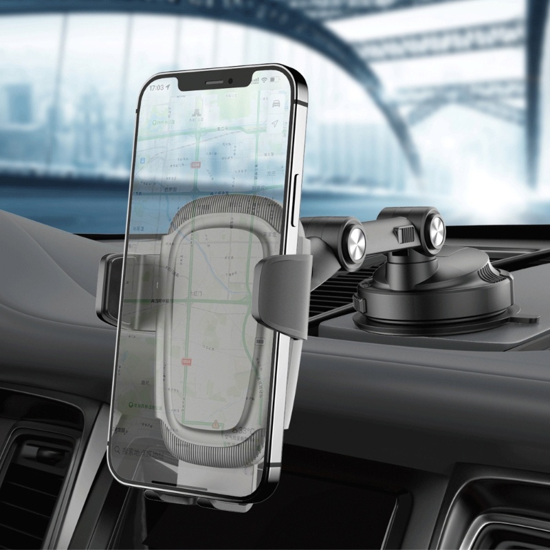 Bt Universal Car Cell-Phone Mount Cradles Extendable Holder Penjepit Kuat Sucker Cup Bracket Arm Untuk Auto Center Conso