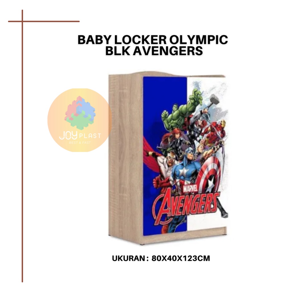 Lemari Anak Karakter/ Baby Locker Karakter Olympic Seri BLK Avengers