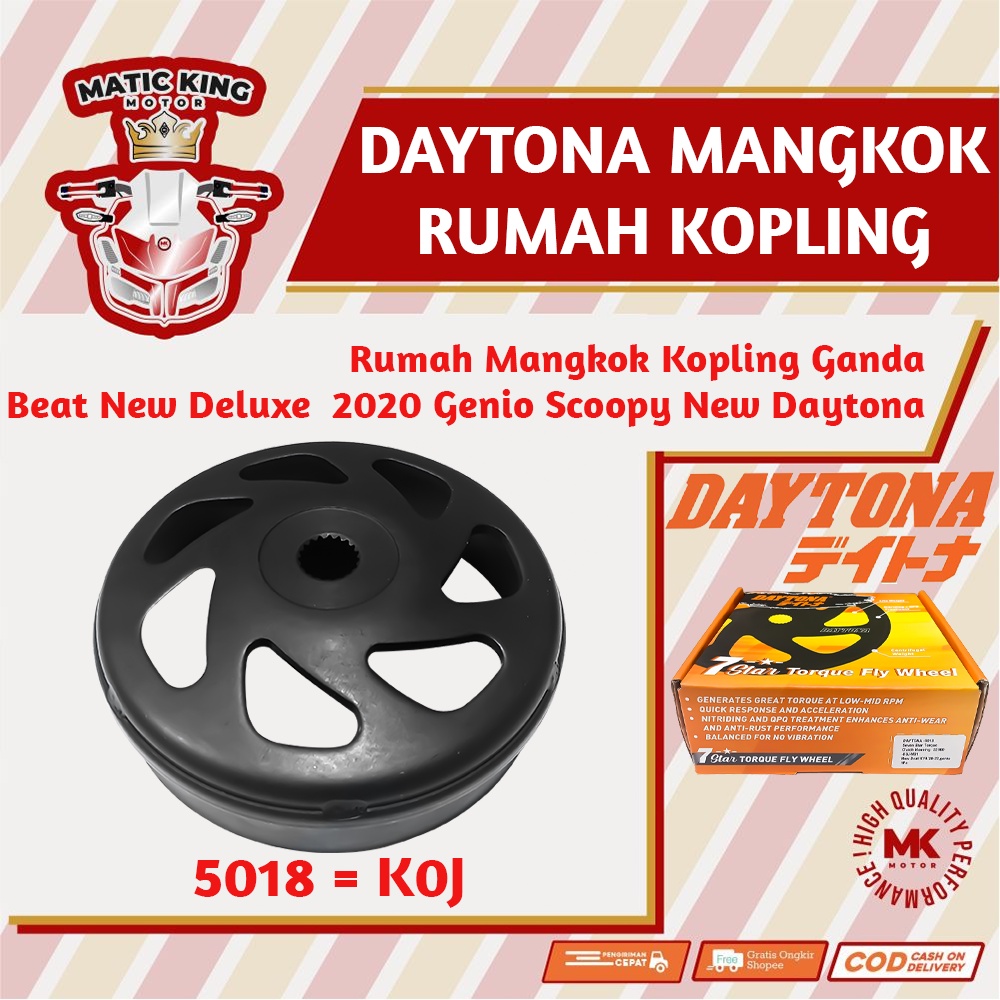 Daytona Mangkok Rumah Kampas Ganda kopling Genio Beat New Deluxe 2020 Scoopy New 2021 K0J 5018