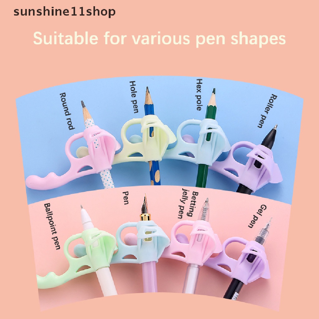 Sho Tempat Pulpen Postur Wrig Anak Silikon Lembut Wrig Training Correction Tool Aid Grip Posture Correction Stationery N