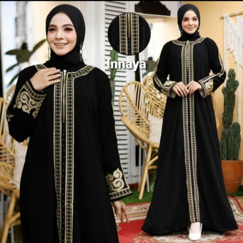 Abaya Basic Abaya Arab Saudi Hitam Abaya Dhubai Hitam Abaya Turki Busui Modern