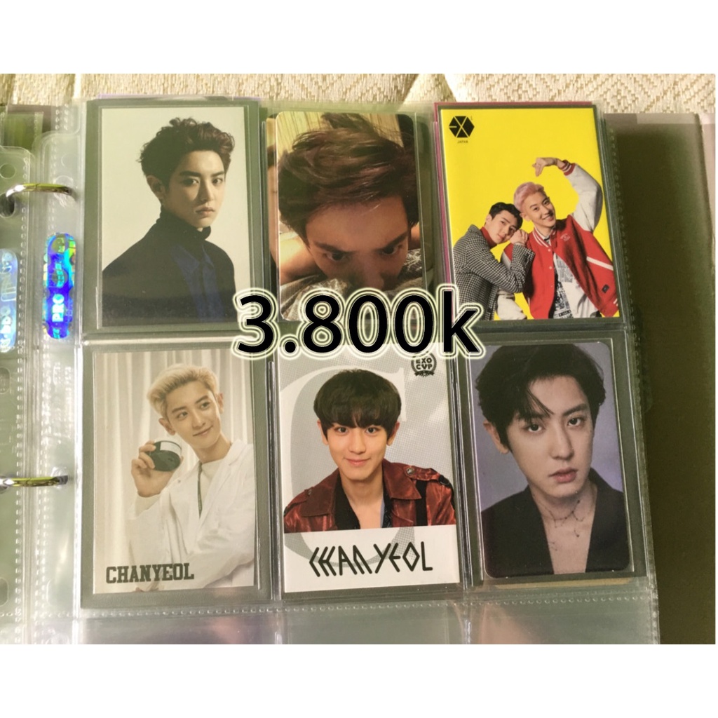 EXO CHANYEOL PHOTOCARD PC EXO'LUXION DOT GLOBAL PACKAGE SING FOR YOU M SEASONS GREETING SG 2019 WITH