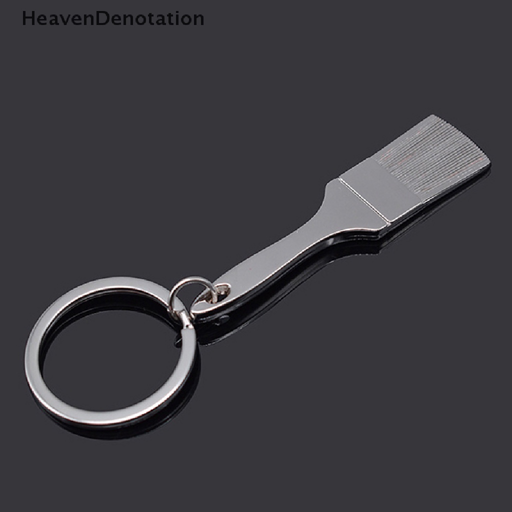 [HeavenDenotation] Alat Sikat Logam Gantungan Kunci Fashion Zinc Alloy Key Ring Man Car Key Chains HDV