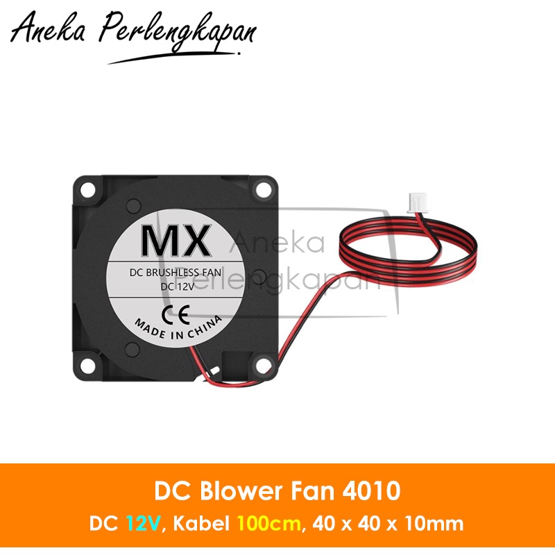 DC Blower Fan / Turbo Fan 4010 DC 12V 2 pin Kabel 100cm
