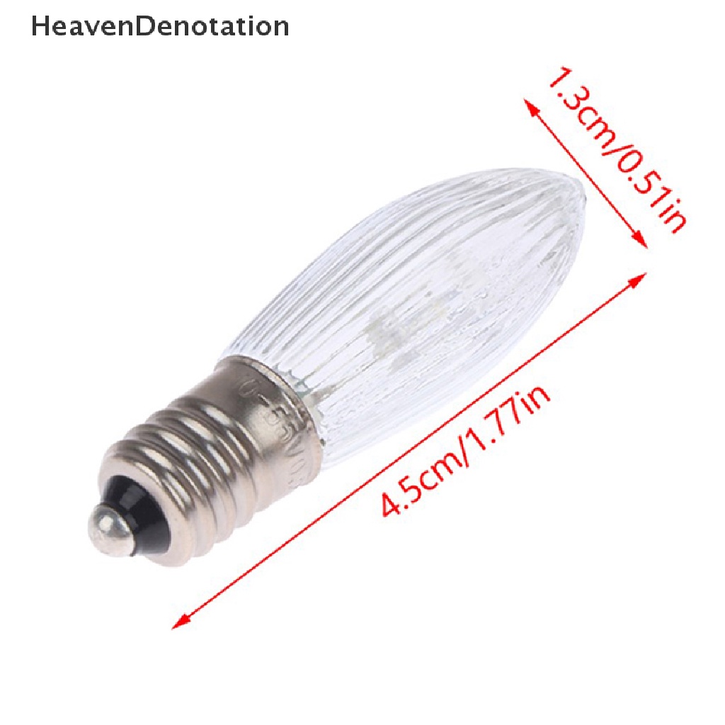 [HeavenDenotation] 5pcs E10 Lampu Bohlam LED Pengganti Lampu Bohlam Rumah Lampu Bohlam Dekorasi Light HDV