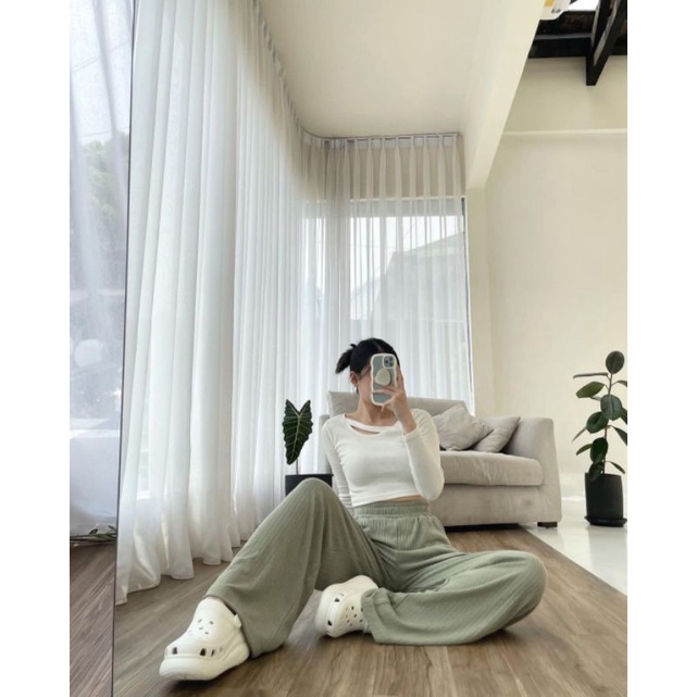 Celana Kulot Murah Kulot Knit Premium - Long Cullote Meera Pants - Korean Loose Pants Trousers Wanita - Loungewear - Celana Kulot Jumbo - Kulot Highwaist - Kulot Jumbo - Kulot Murah - Kulot Murah - Celana Panjang Wanita - Fashion Style