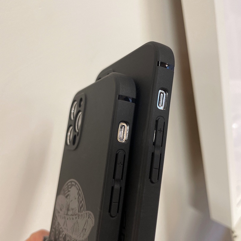 Fashion Versace Lion Soft Case HP iP iPhone 11 12 Mini 13 Pro Max 7 8 + Plus SE 2020 X XR SE 2020 XS Max Black Frosted Casing Apple